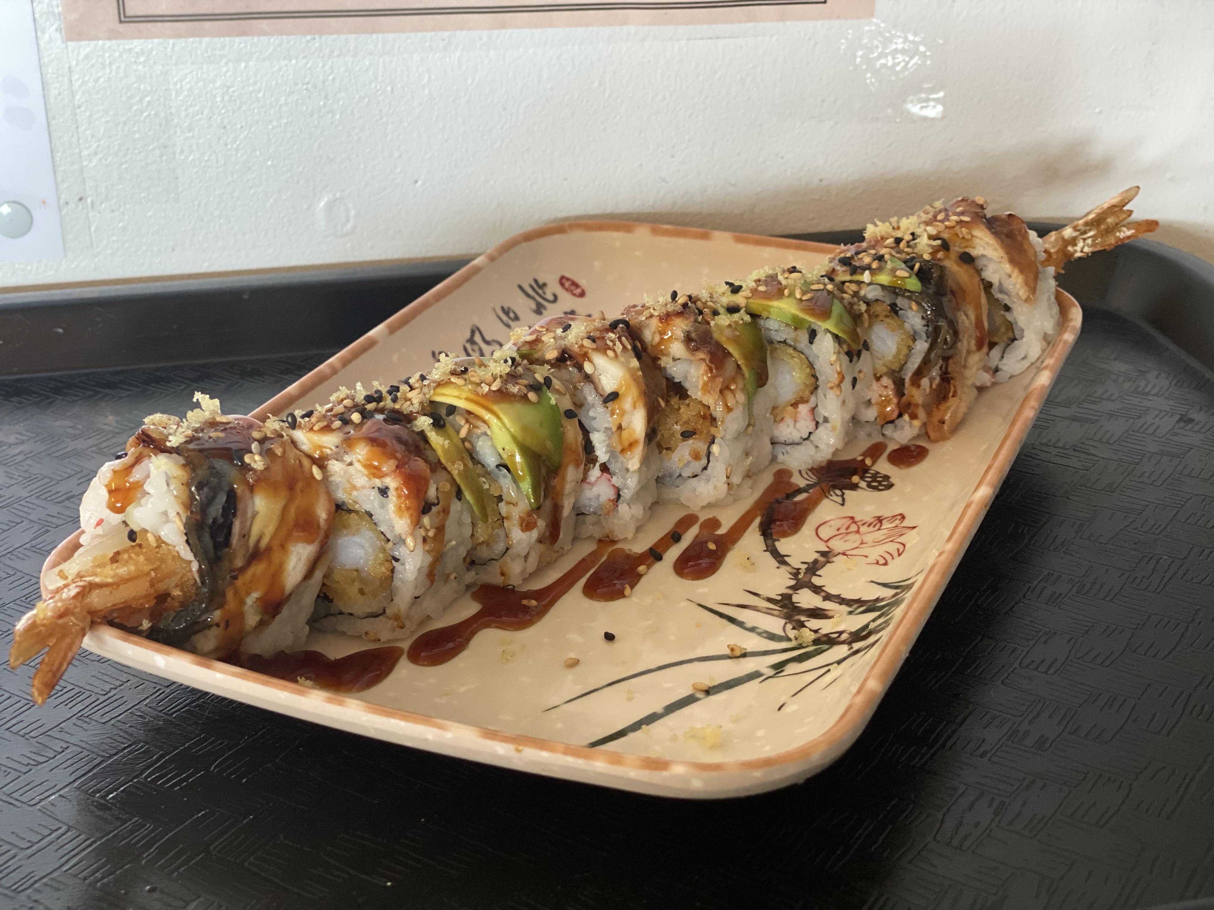 Order 88. Black Dragon Roll 黑龙卷 food online from Tengu Sushi store, Newport on bringmethat.com