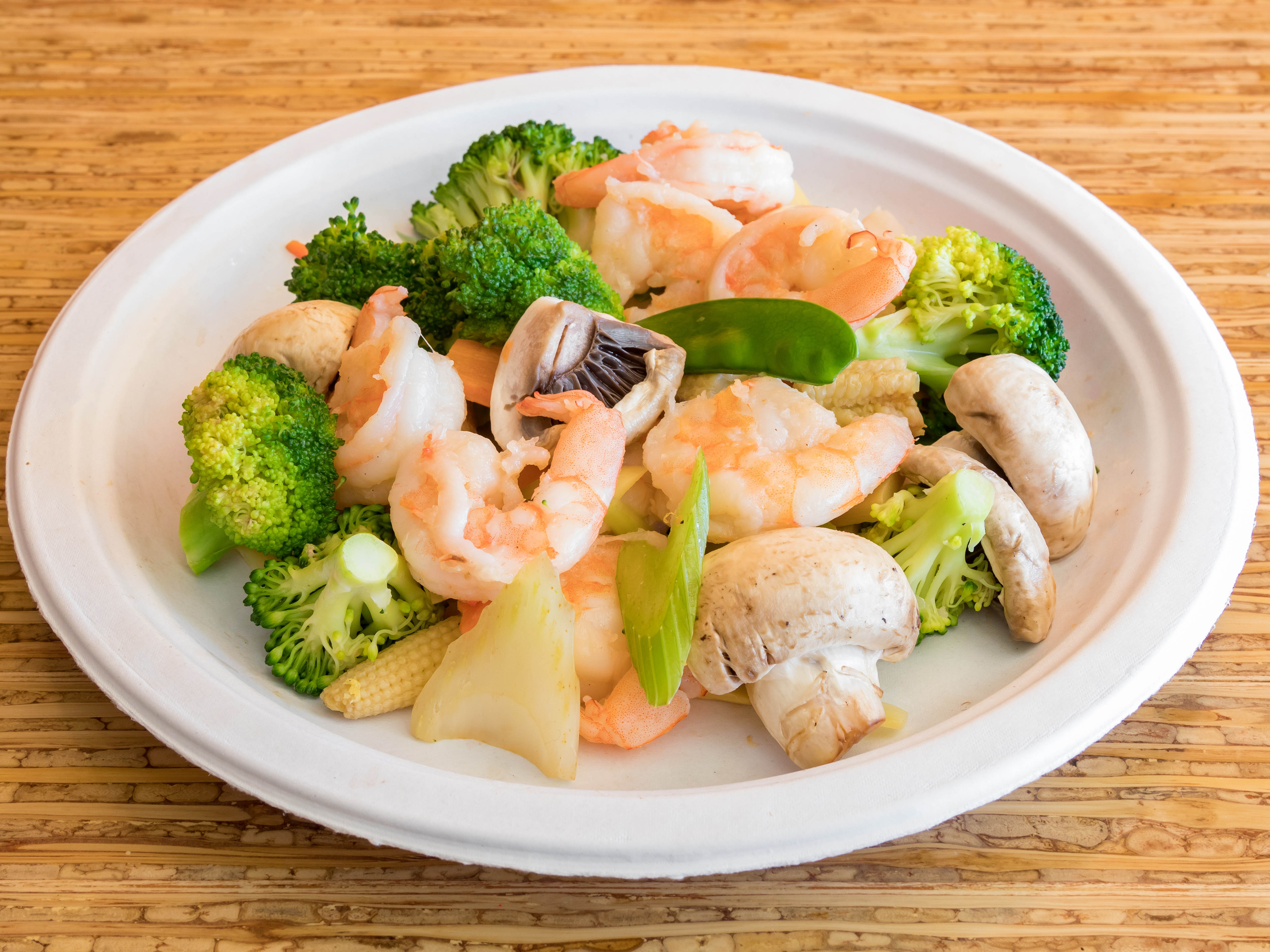 Order 54. Shrimp with Mixed Vegetable food online from Chopsticks 2 store, Allentown on bringmethat.com