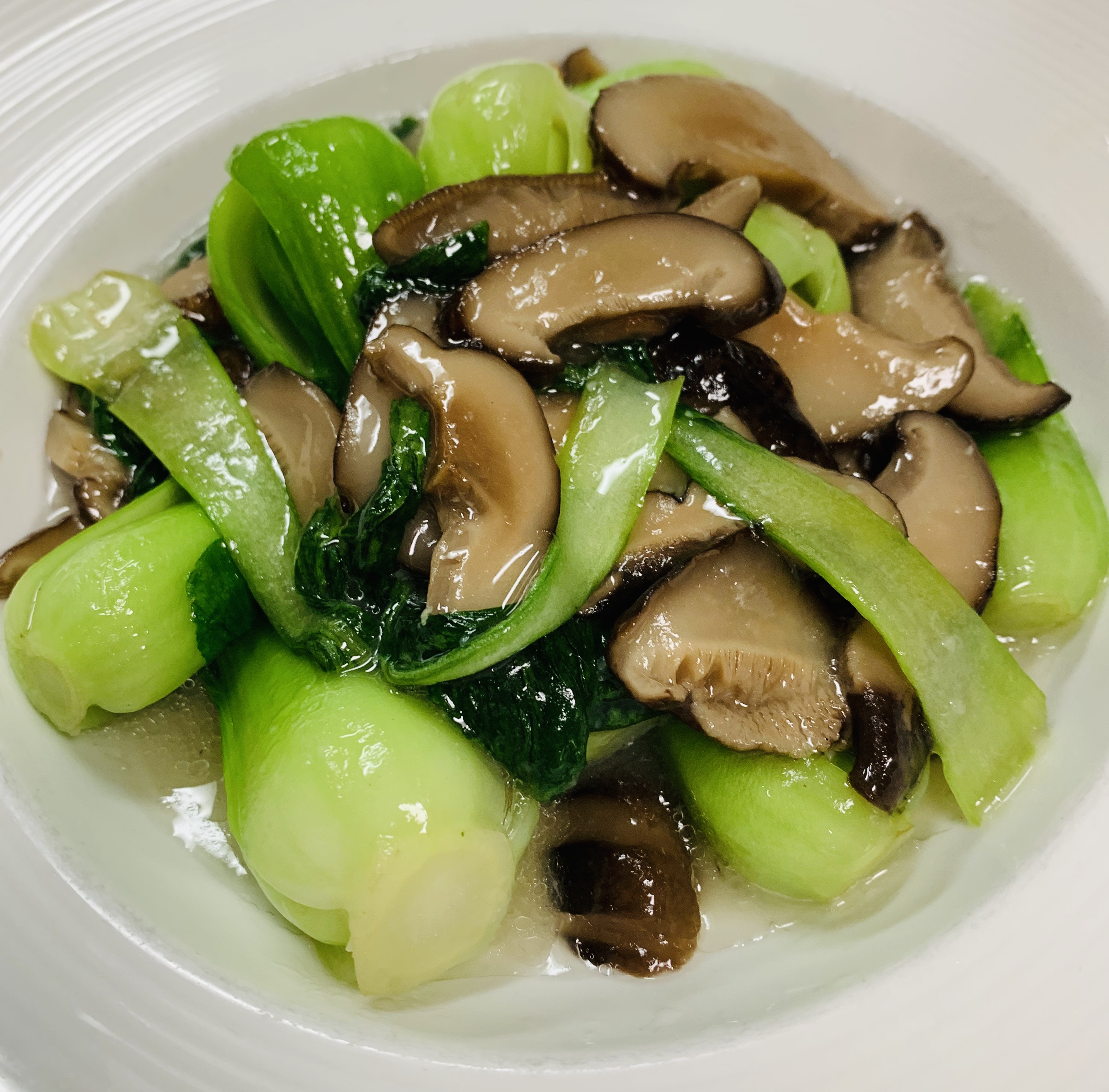 Order Baby Bok Choy Sauteed with Chinese Mushroom food online from The Bund store, Forest Hills on bringmethat.com