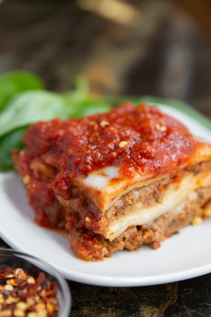 Order Meat Lasagna food online from Limoncello store, West Chester on bringmethat.com
