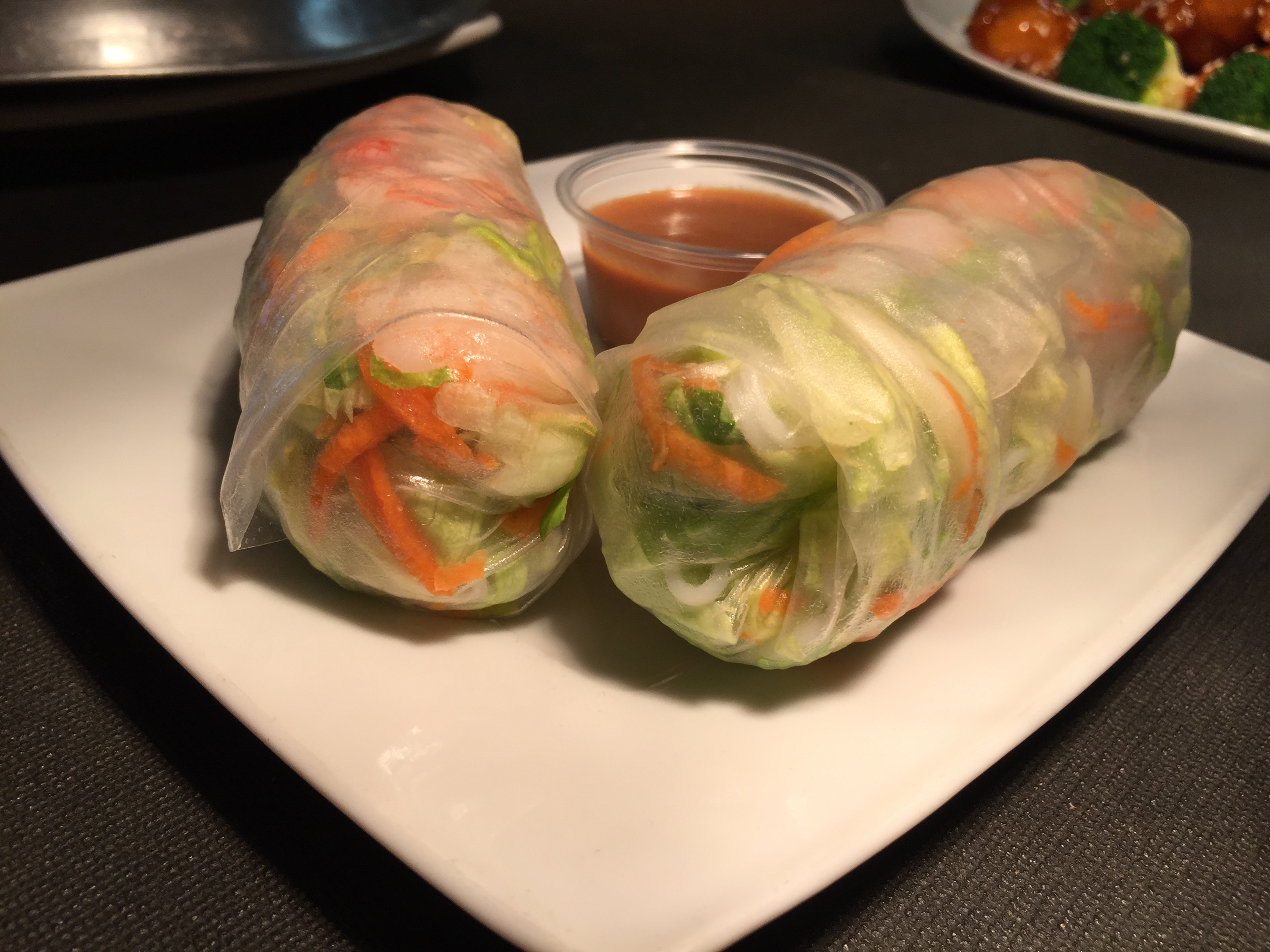 Order A8. Vietnamese Spring Rolls (2) food online from Noodles Asian Bistro store, Germantown on bringmethat.com