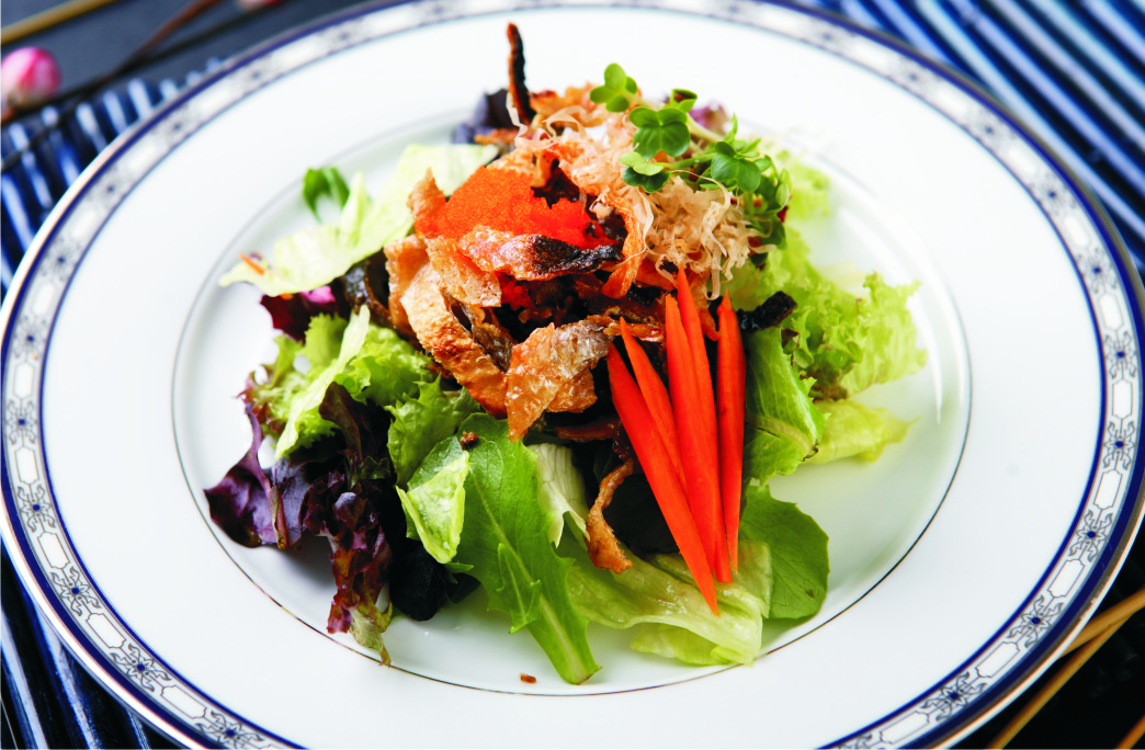 Order 6. Salmon Skin Salad food online from I Love Sushi store, Santa Clarita on bringmethat.com