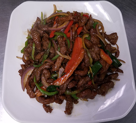 Order 72. Shredded Beef with Spicy Capsicum food online from Szechuan House store, Ames on bringmethat.com