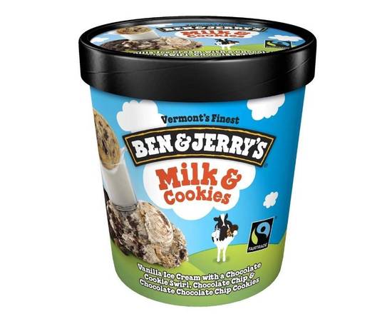Order Ben & Jerry's Pint (Milk & Cookies)  food online from Balboa Tap House store, San Diego on bringmethat.com
