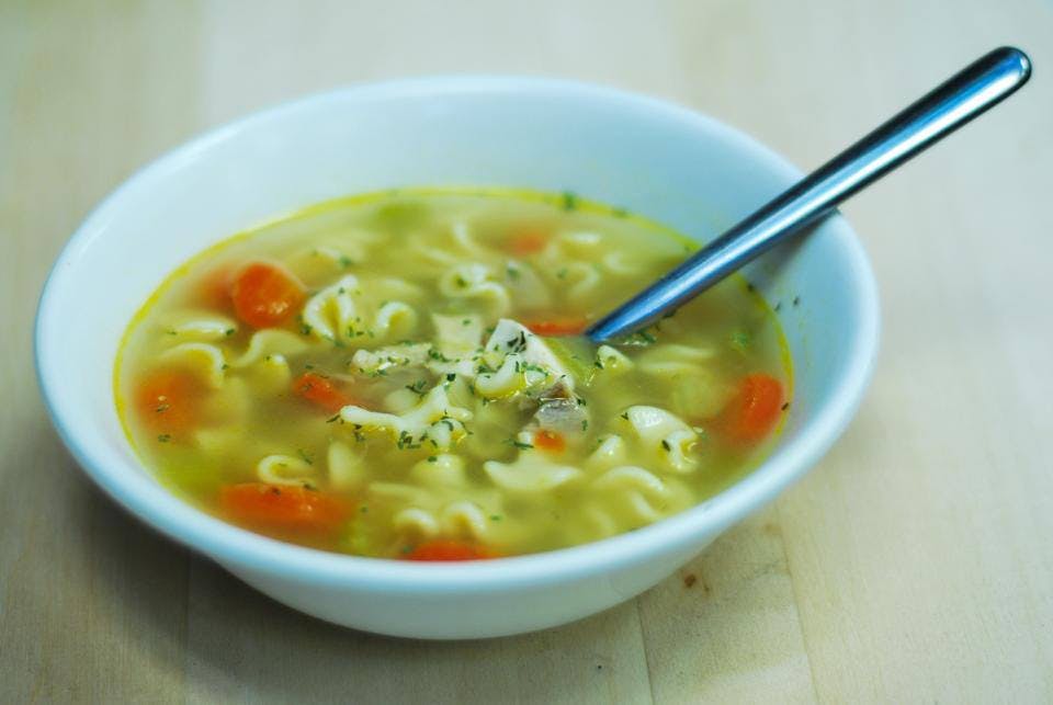 Order Chicken Noodle Soup - 8 oz. food online from Giove's Pizza store, Trumbull on bringmethat.com