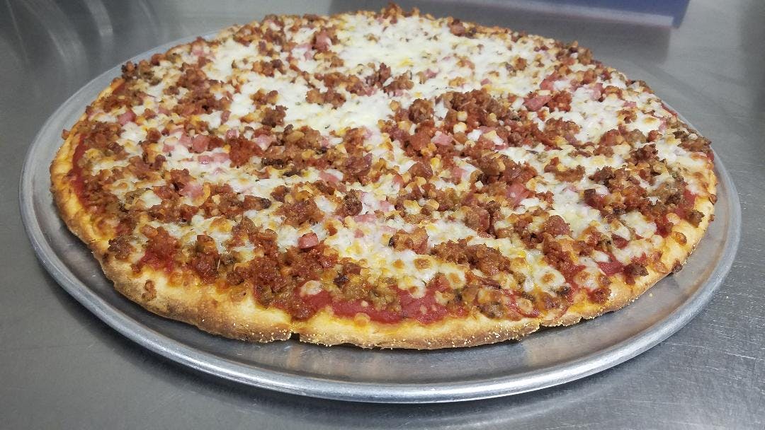 Order Meat Lover's Pizza - Small 10" food online from Amore Pizza King store, Rockville on bringmethat.com