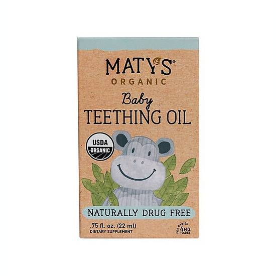 Order Maty's .75 Oz Organic Baby Teething Oil food online from Bed Bath & Beyond store, Williston on bringmethat.com