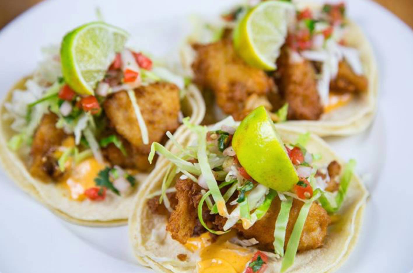 Order Dos Equis (XX) Fish Tacos food online from Mi Pueblo Mexican Grill store, High Point, NC on bringmethat.com