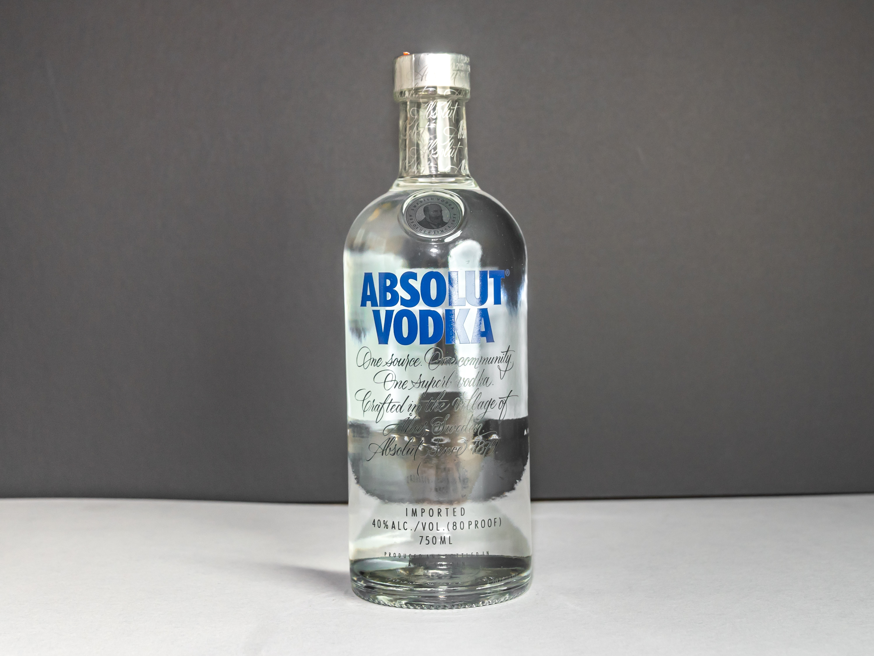 Order Absolut, 750 ml Vodka food online from State Market store, San Francisco on bringmethat.com