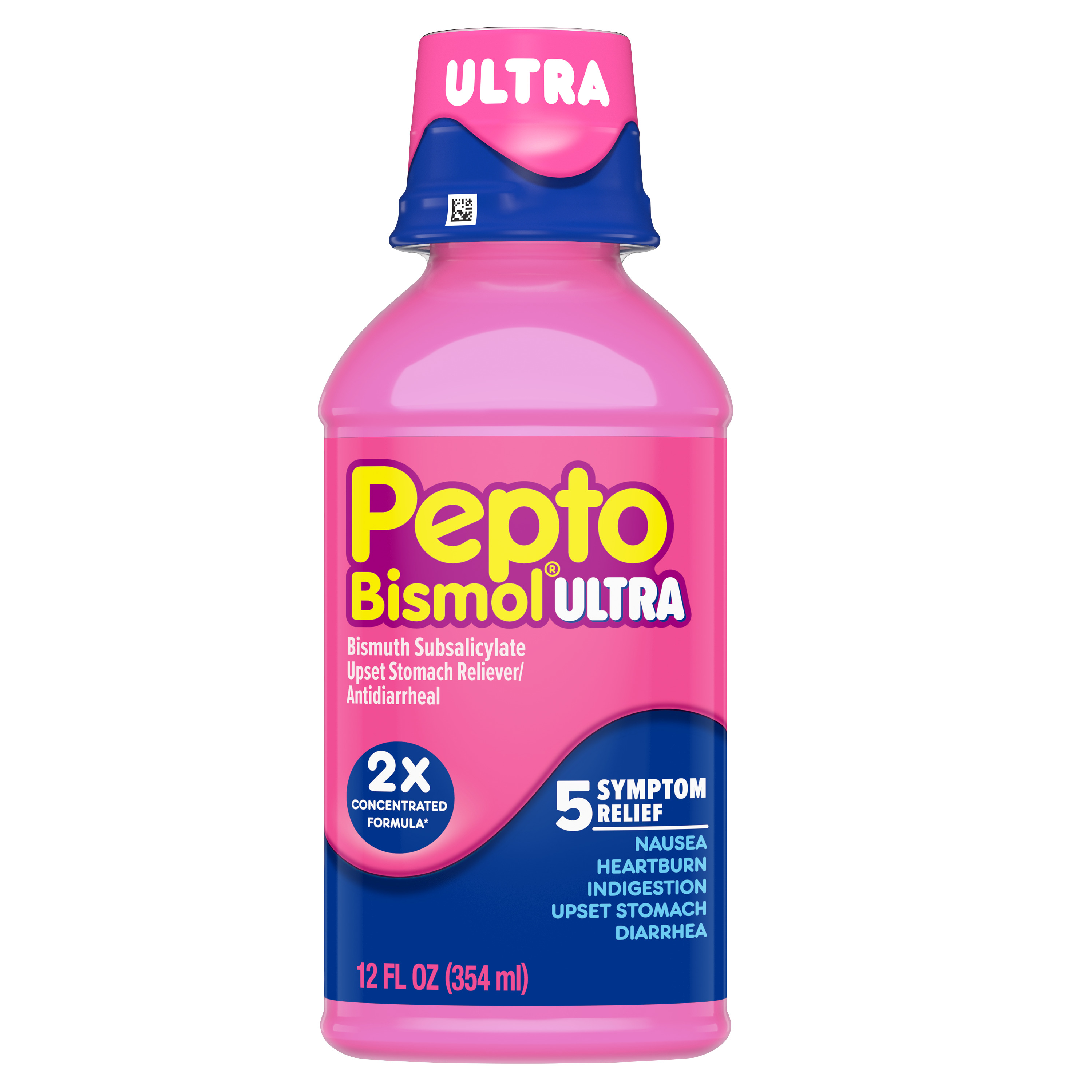 Order Pepto Bismol Ultra Liquid, 5 Symptom Relief - 12 fl oz food online from Rite Aid store, SUFFOLK on bringmethat.com