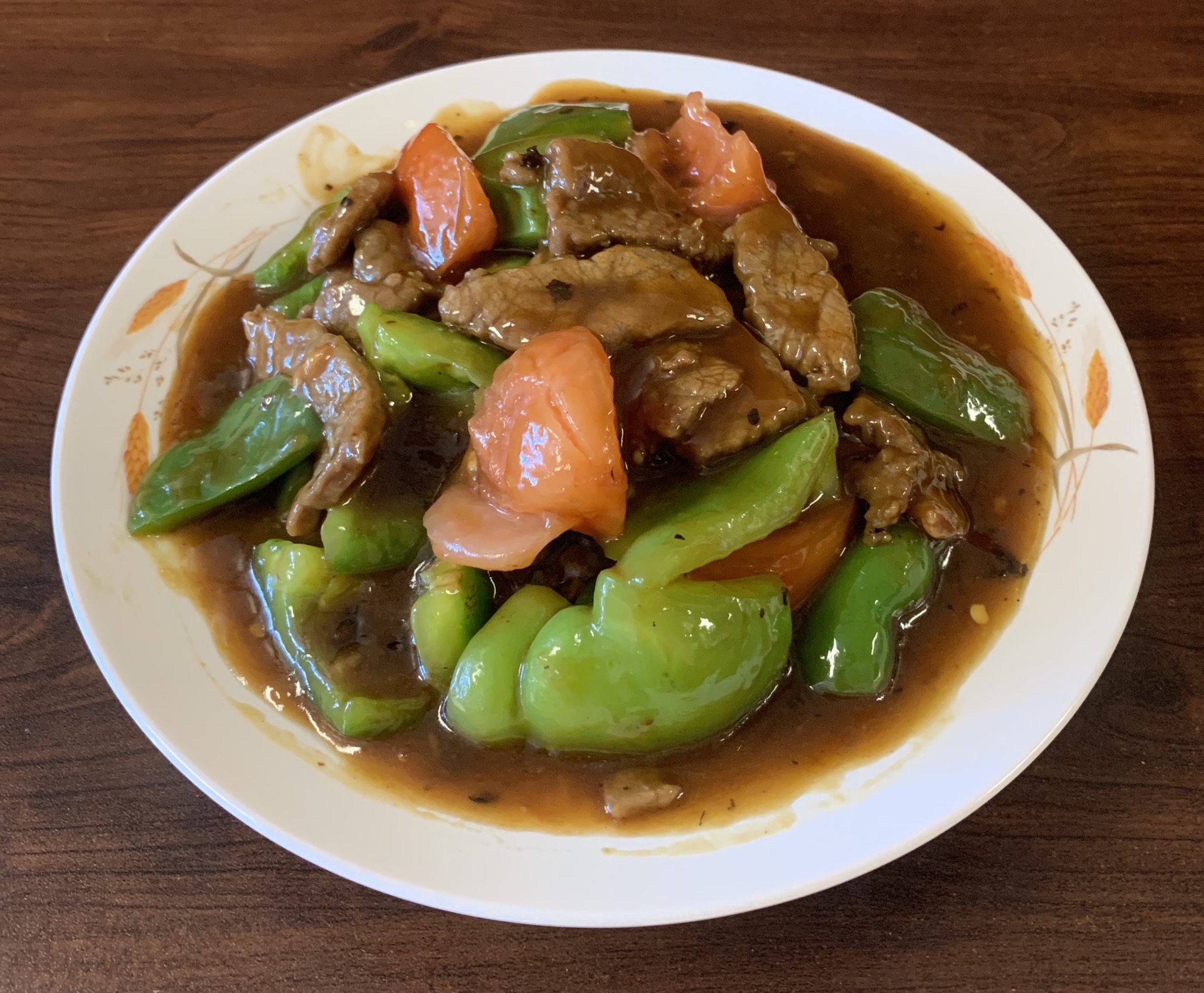 Order Tomato Pepper with Beef food online from Great Wall Chinese Restaurant store, Western Springs on bringmethat.com