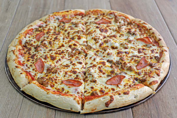 Order 4-meat Pizza food online from The Depot Express store, Montezuma on bringmethat.com