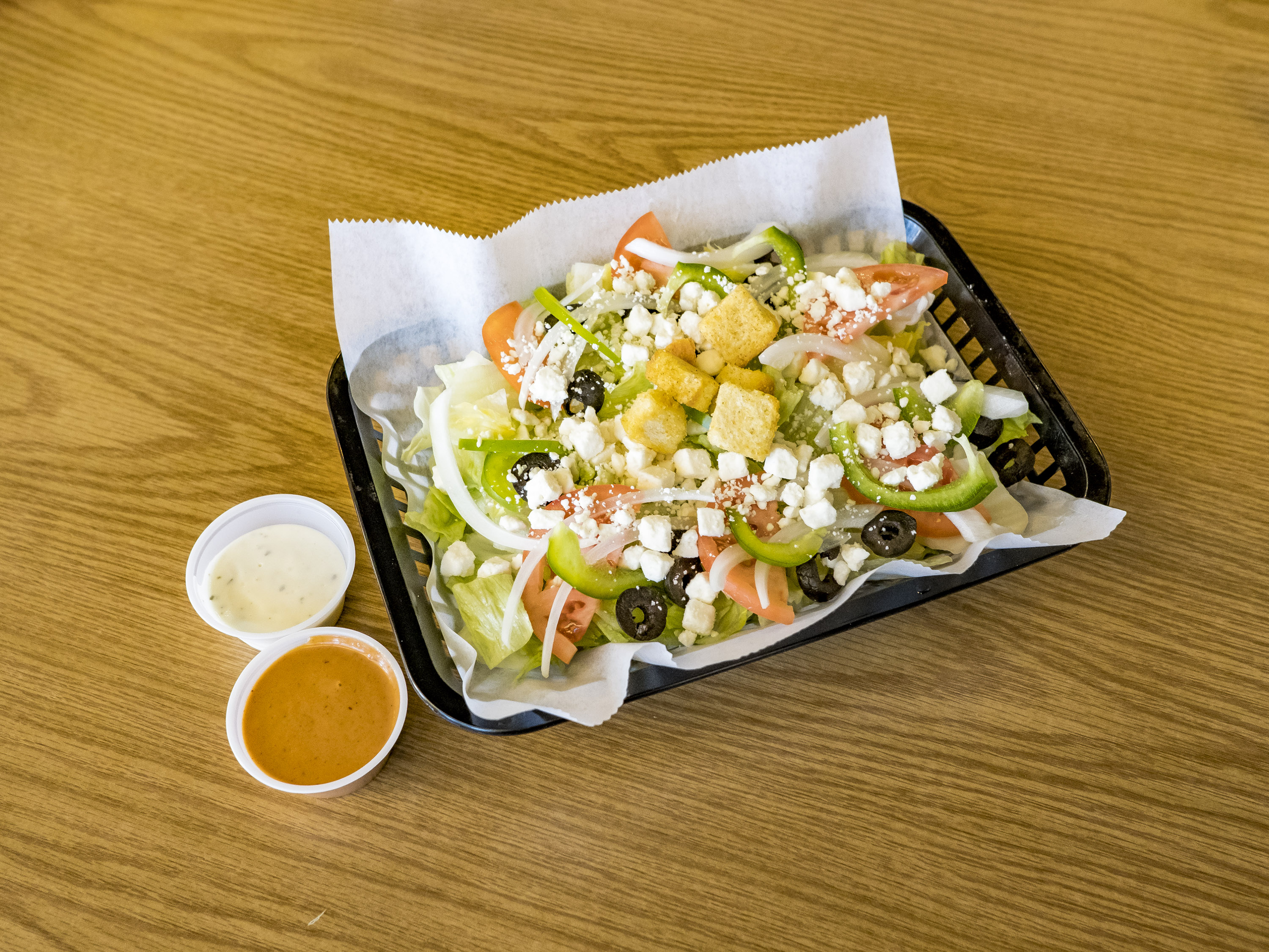 Order Greek Salad food online from Buffalo Philly store, Fredericksburg on bringmethat.com