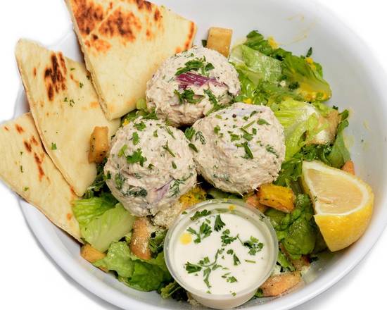 Order Wild Caught Tuna Salad food online from George's Greek Grill-Fig at 7th store, Los Angeles on bringmethat.com