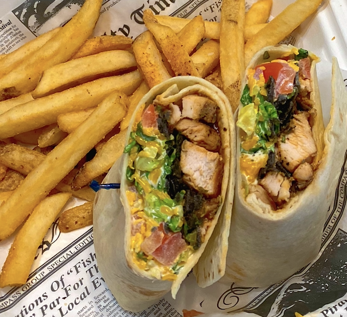 Order Chicken Crunch Wrap food online from Blue Dog Tavern store, Grand Rapids on bringmethat.com