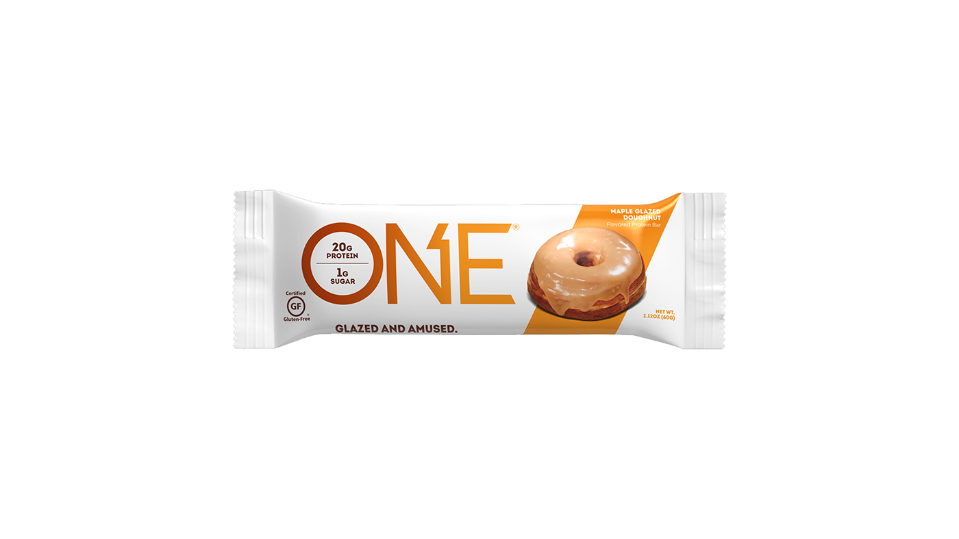 Order ONE Protein Bar Maple Glazed Donut Flavor 2.12oz food online from Extramile store, San Diego on bringmethat.com