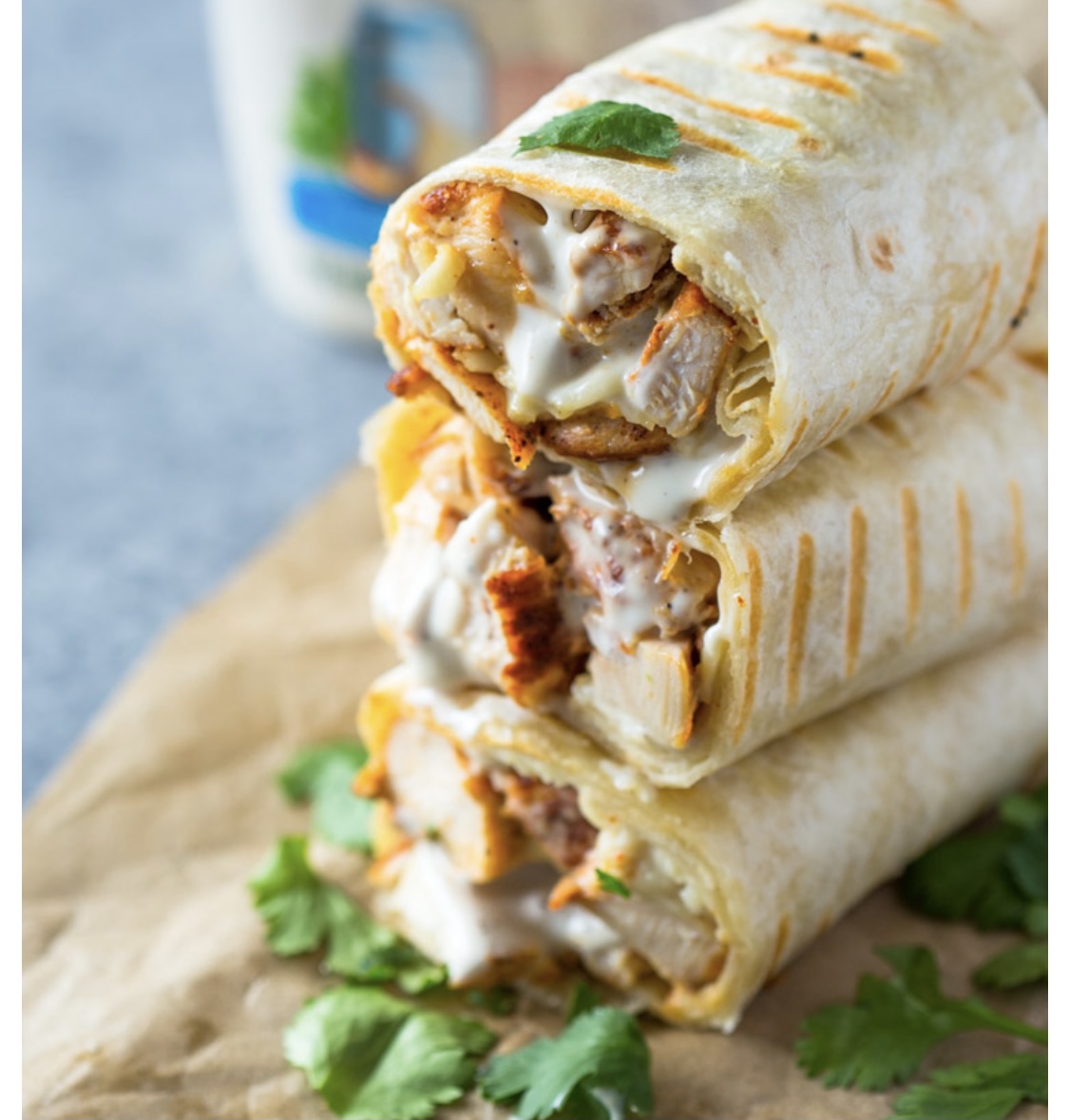 Order Grilled Chicken wrap L.T. ranch dressing  food online from United Gourmet Deli store, New Rochelle on bringmethat.com