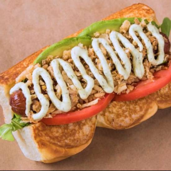 Order Sooo Cali Haus Dogs food online from Bad-Ass Breakfast Burritos store, Austin on bringmethat.com