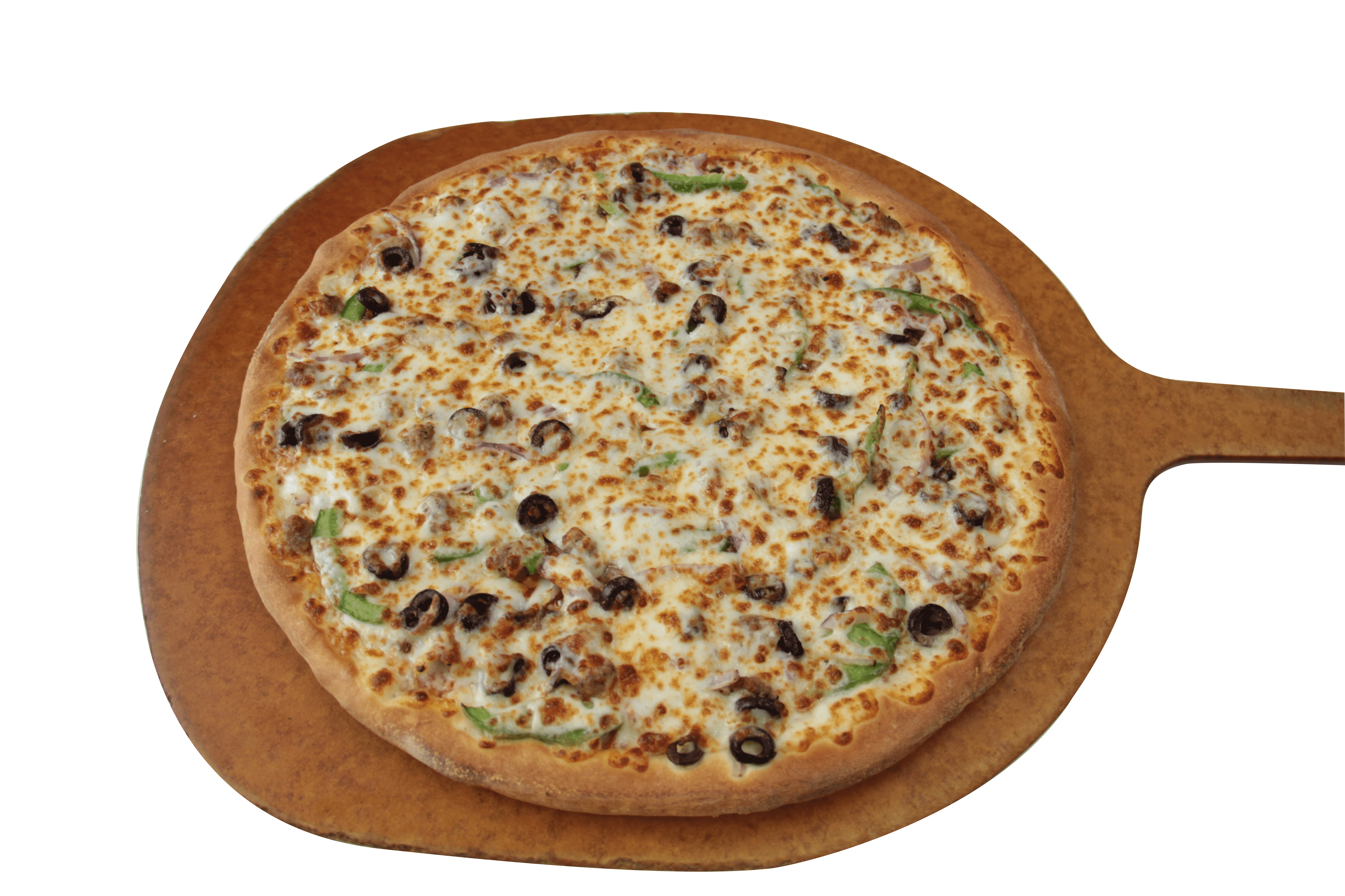 Order Deluxe Pizza food online from Tumby Pizza store, Los Angeles on bringmethat.com