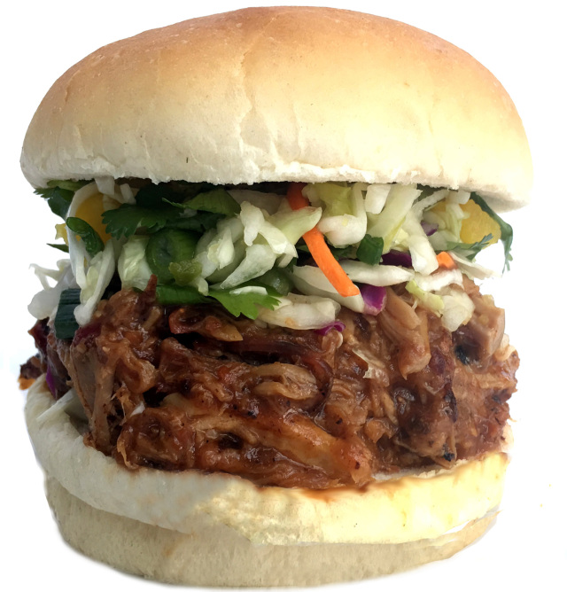 Order Pulled Pork Sandwich food online from Saucy Walk-Up Bar.B.Q. store, Hopewell on bringmethat.com