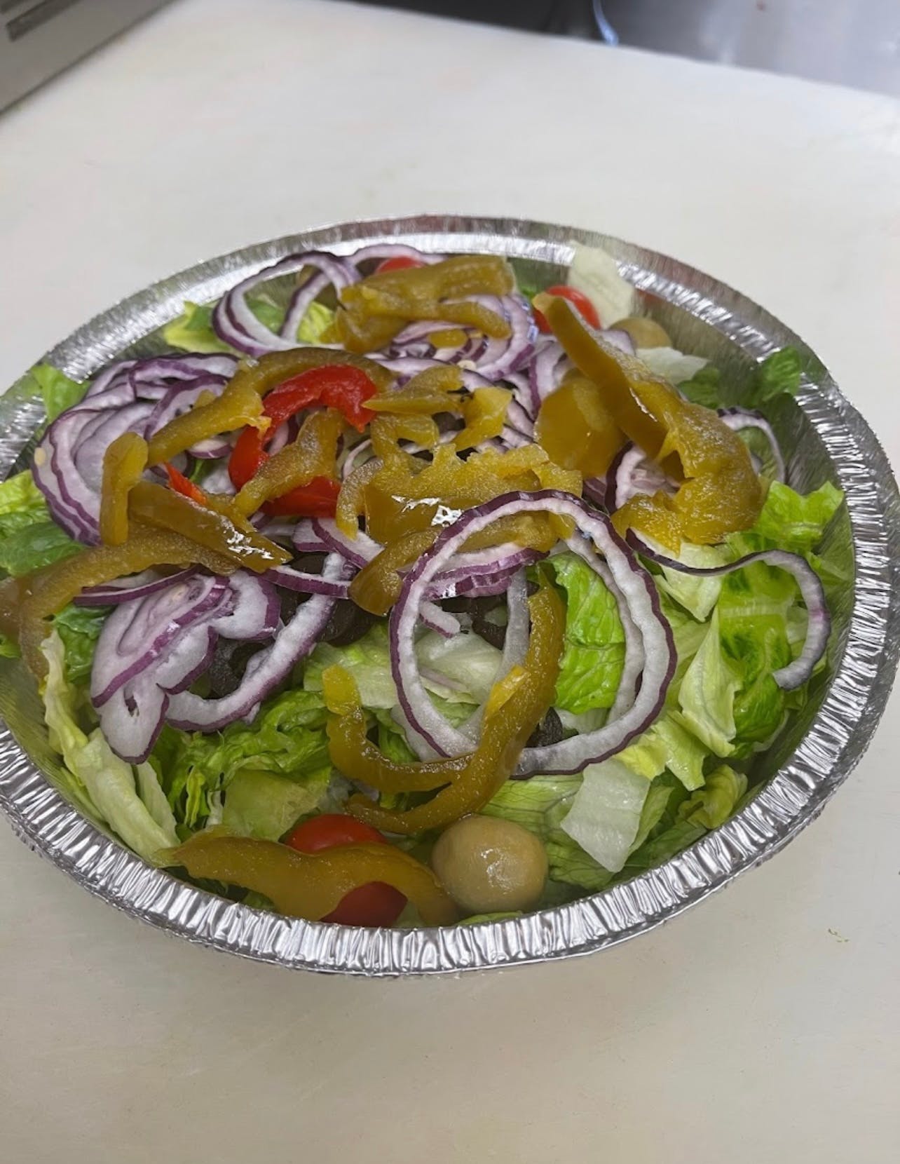 Order Tossed Salad - Medium food online from Anthony Pizzeria store, Wind Gap on bringmethat.com