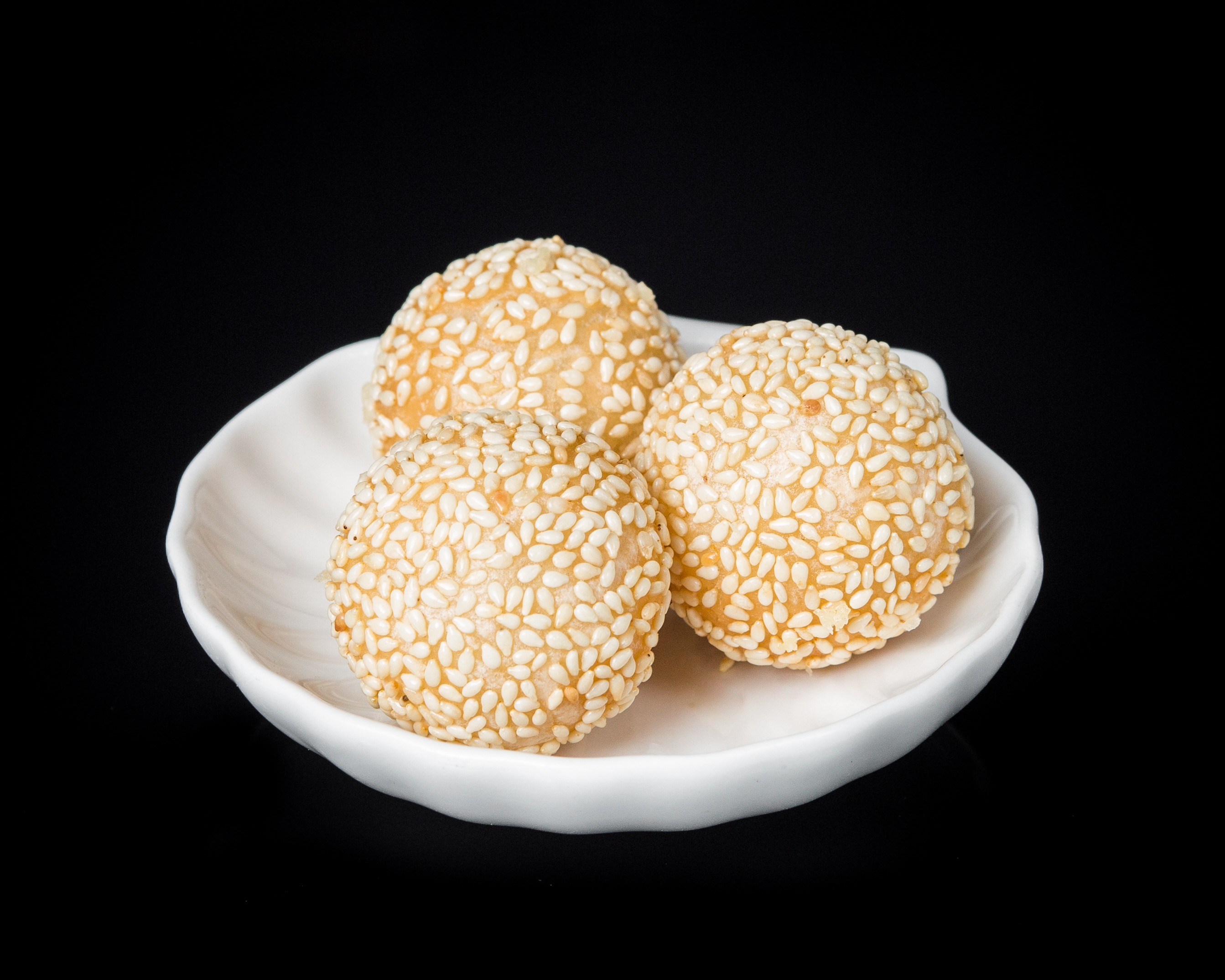 Order 3 Pieces Fried Sesame Seed Ball food online from Sushi Sakura Express store, Houston on bringmethat.com