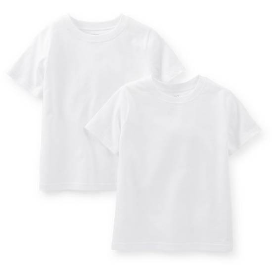 Order carter's® Size 3T 2-Pack Cotton Tees in White food online from Bed Bath & Beyond store, Lancaster on bringmethat.com