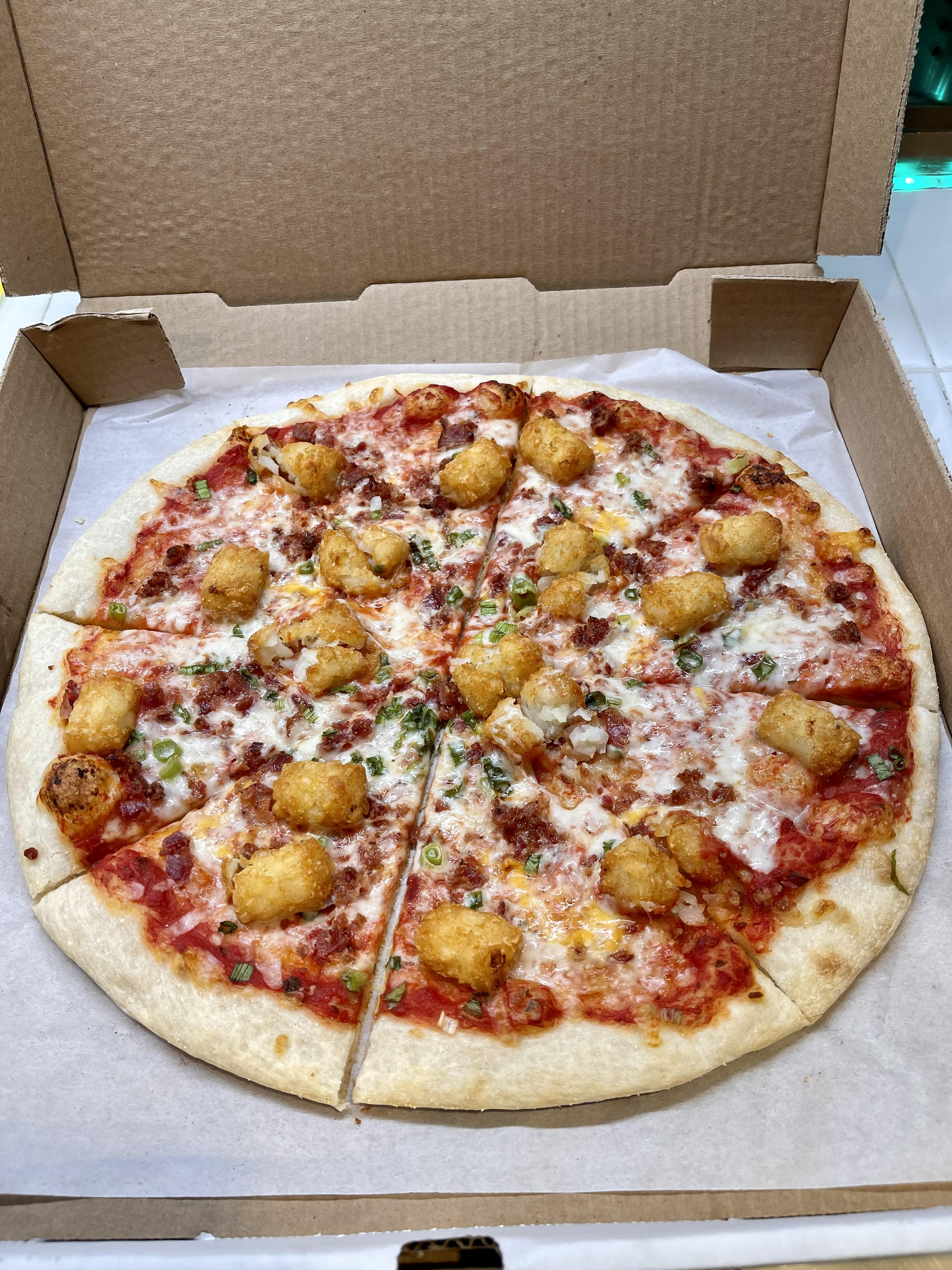 Order Loaded Tots Pizza food online from DNA Pizza store, San Francisco on bringmethat.com
