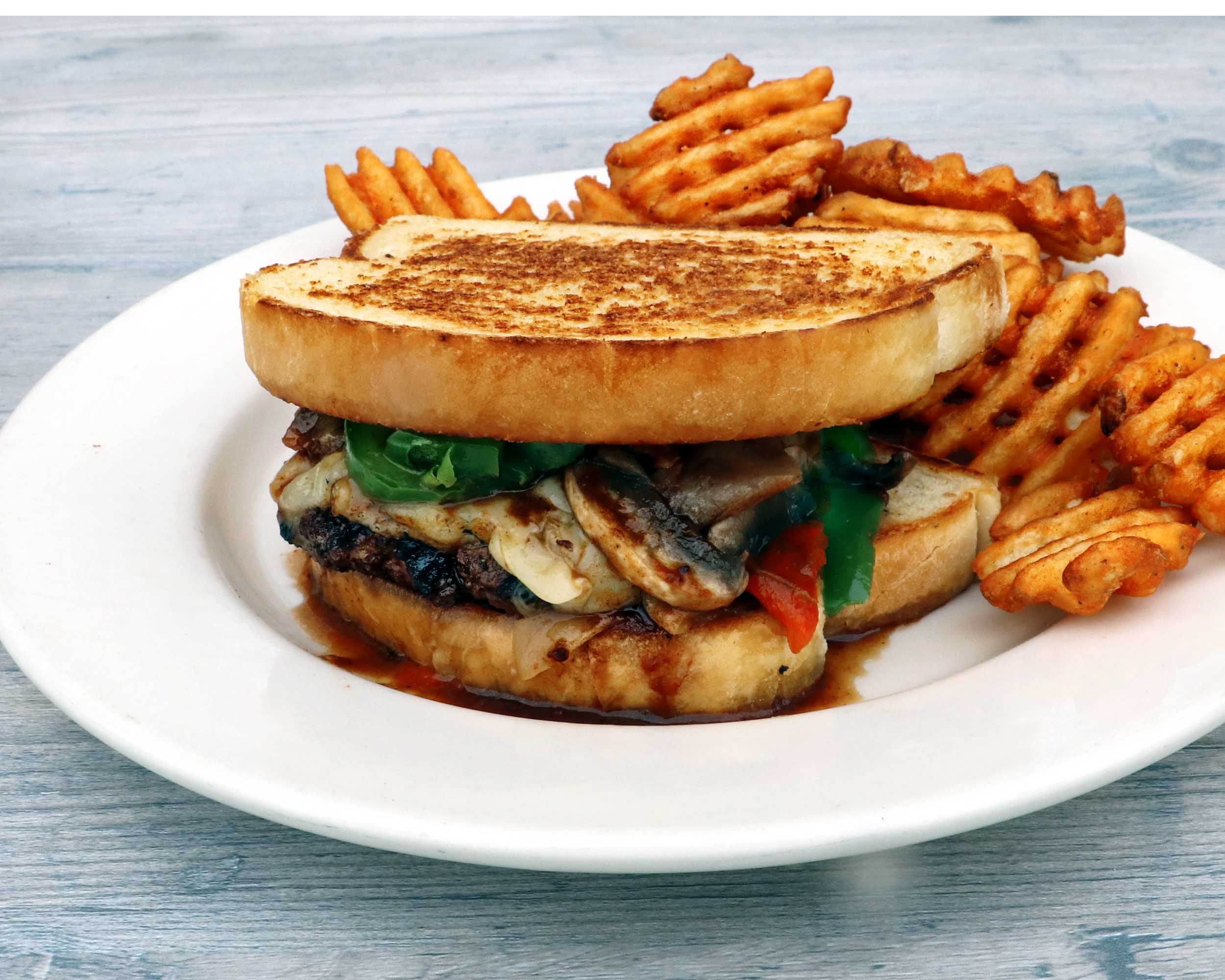 Order Steakhouse Patty Melt food online from Scotty's brewhouse store, Bloomington on bringmethat.com