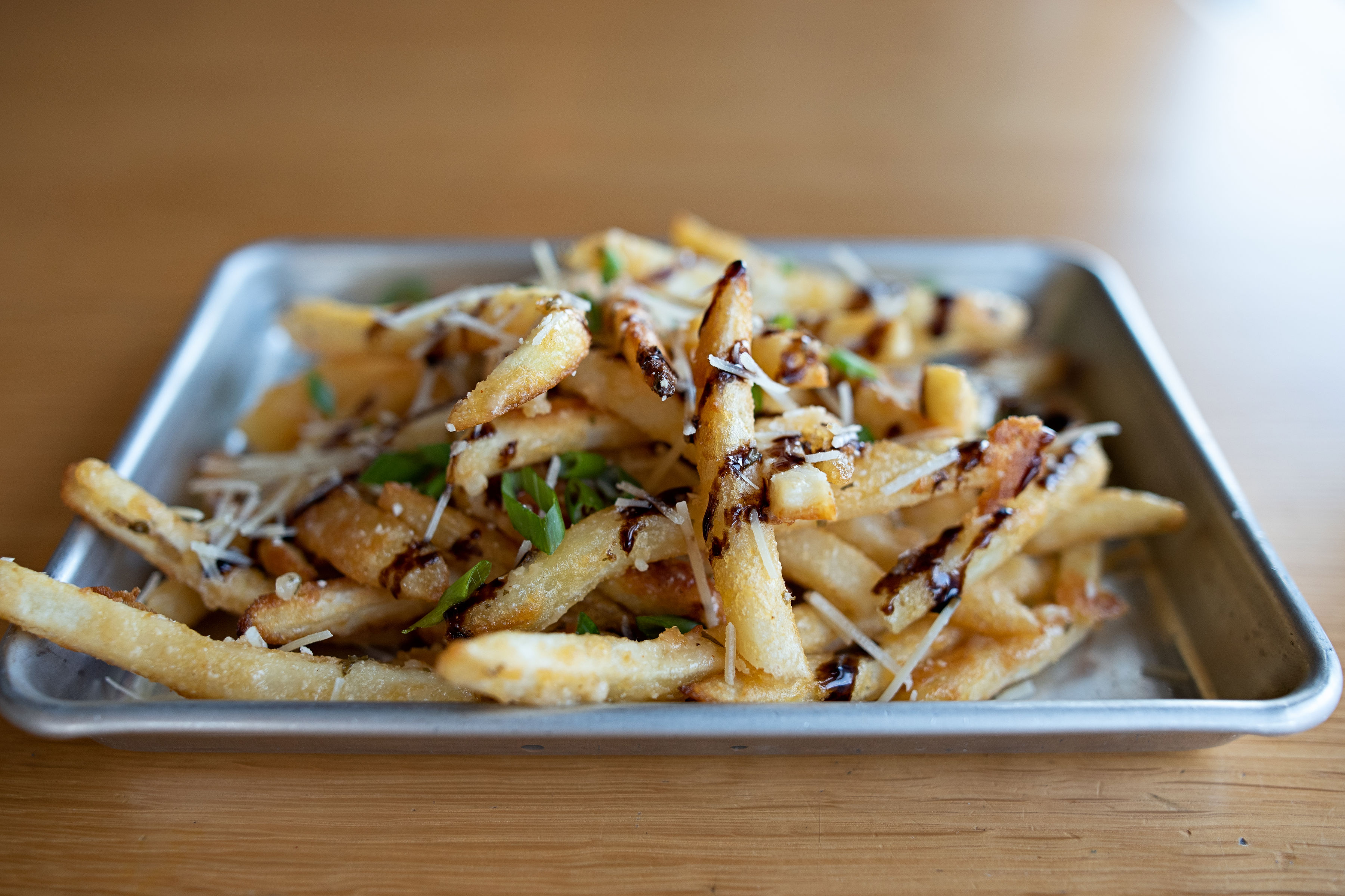 Order Garlic Parm Fries food online from Beerhead Bar & Eatery store, Westerville on bringmethat.com