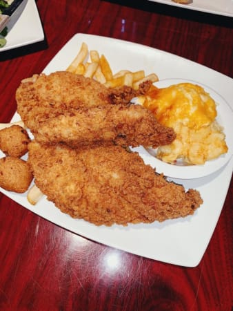 Order Fried Flounder food online from Old Pineville Premium Pub store, Charlotte on bringmethat.com