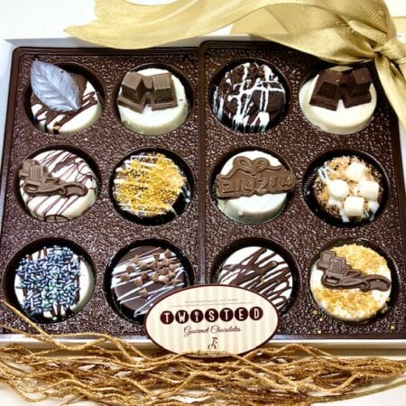 Order Bar Mitzvah Truffle and Chocolate Covered Biscuit Box food online from Twisted Gourmet Chocolates store, Passaic on bringmethat.com