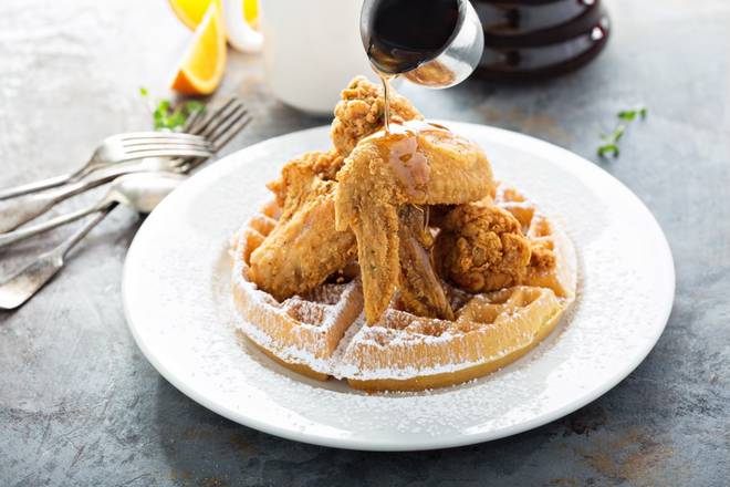 Order Chicken & Waffle Combo  food online from Hip Hop Fish & Chicken store, Clinton on bringmethat.com