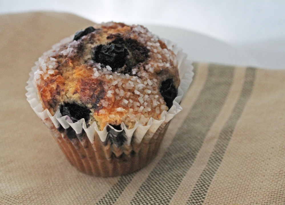 Order GF Blueberry Muffin food online from Wealthy Street Bakery store, Grand Rapids on bringmethat.com