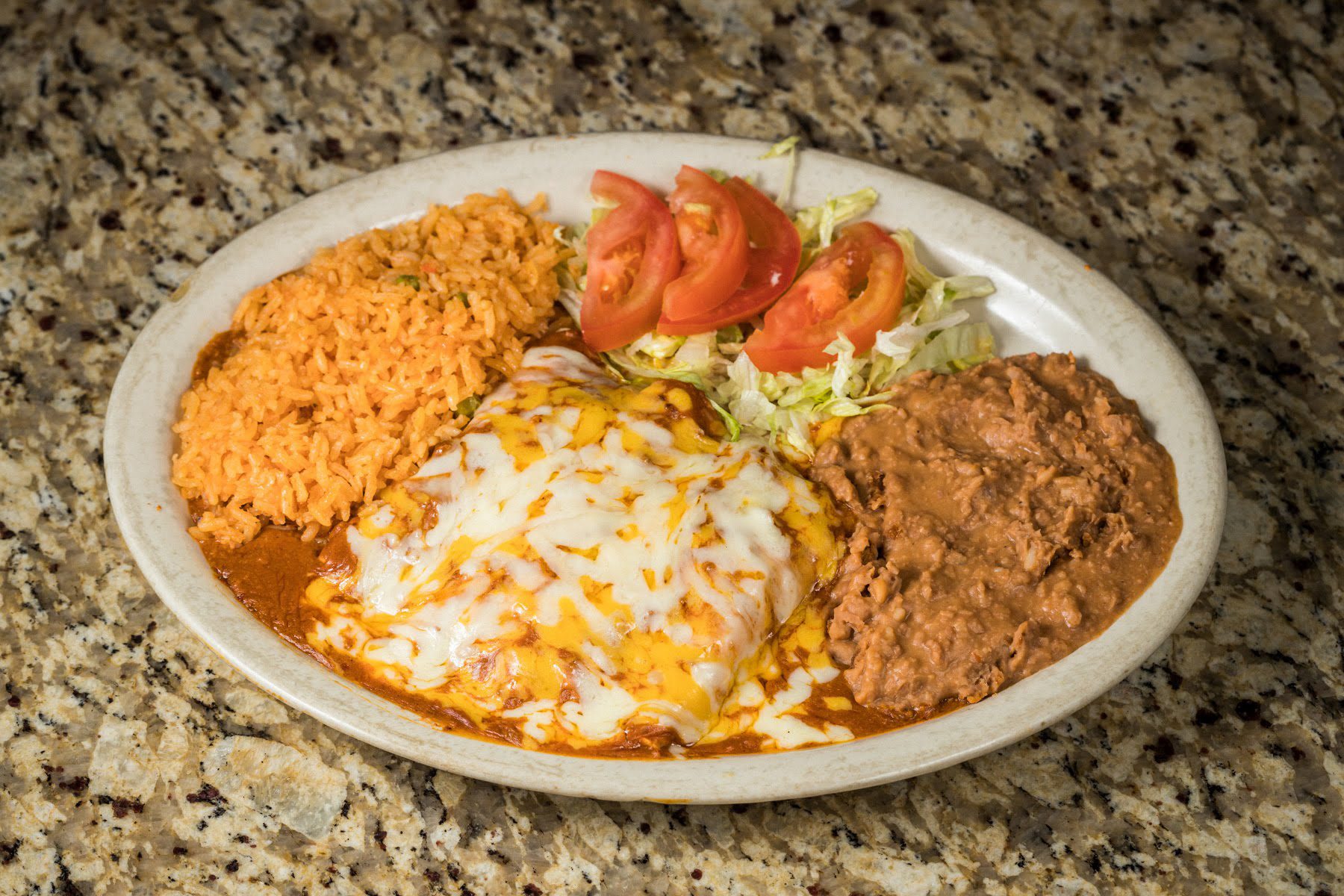Order Cheese Enchiladas Plate food online from Mariachis De Jalisco store, Georgetown on bringmethat.com