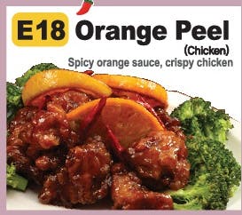 Order E18. Orange Peel food online from Asian Pot Express store, Lewisville on bringmethat.com