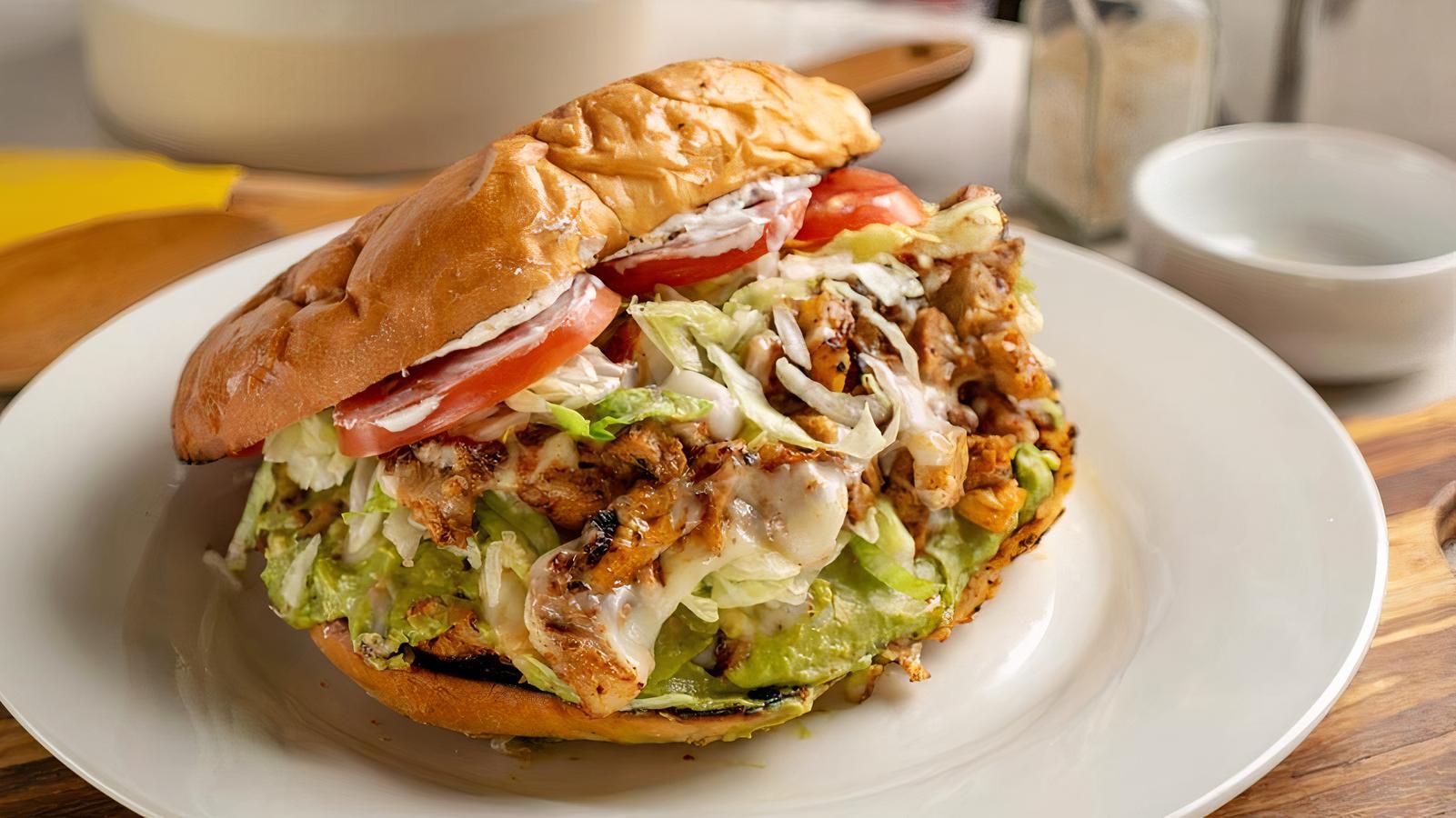 Order Torta food online from Tacos Locos The Real Mexican Flavor store, San Angelo on bringmethat.com
