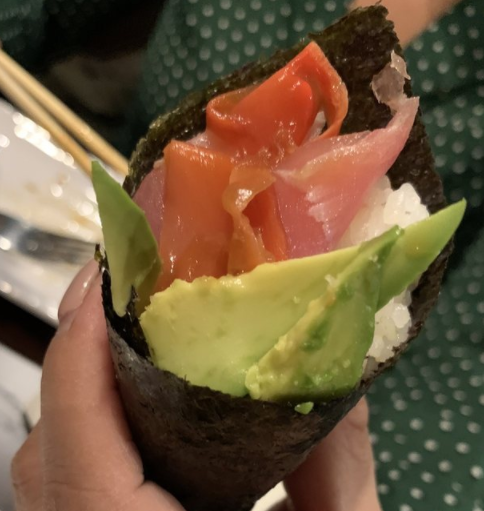 Order Salmon Avocado Hand Roll food online from Tokyo Sushi West St Paul store, Saint Paul on bringmethat.com