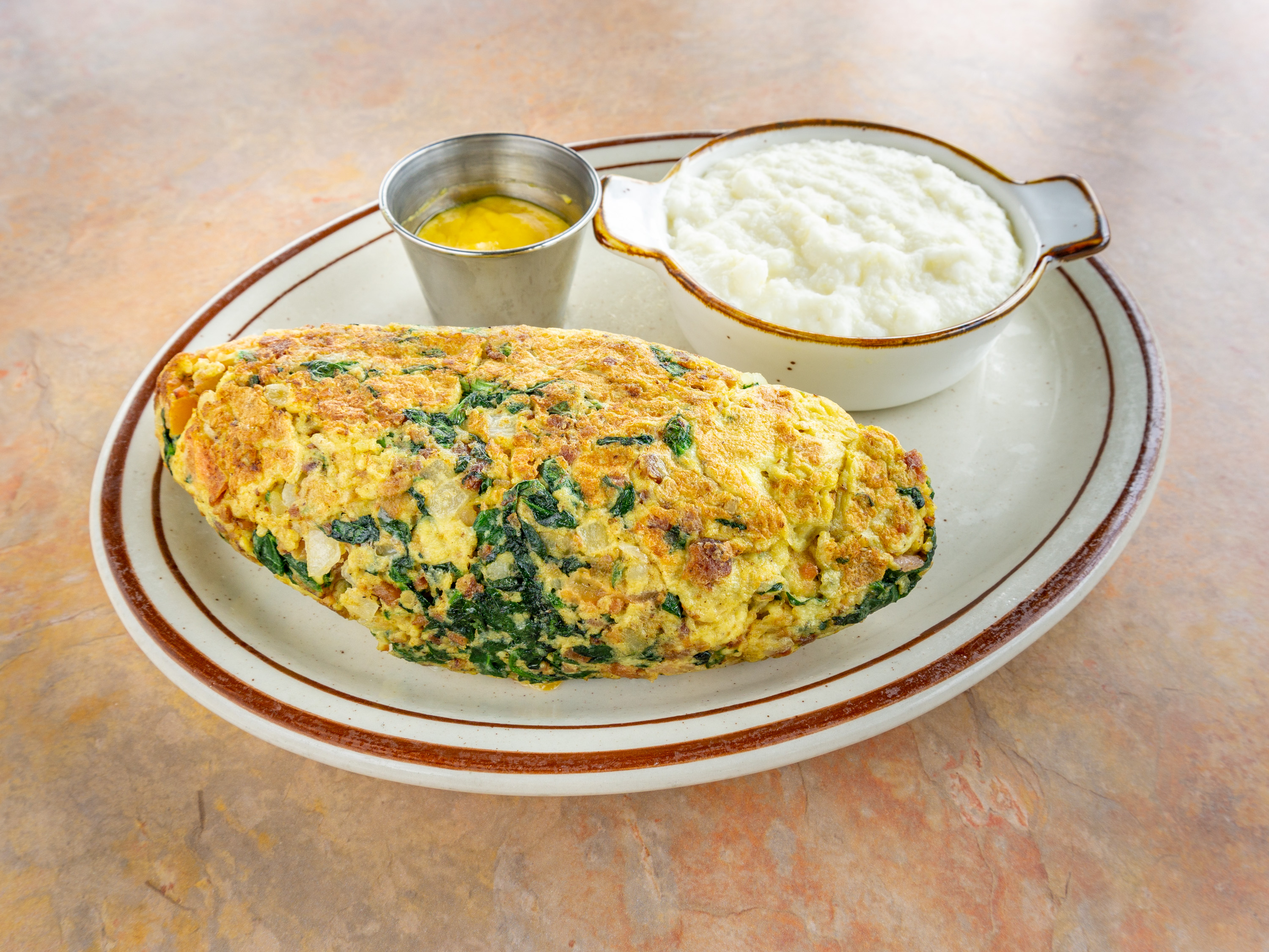 Order The Golden Bear Omelette food online from Golden Bear Pancake & Crepery Restaurant store, Lansing on bringmethat.com