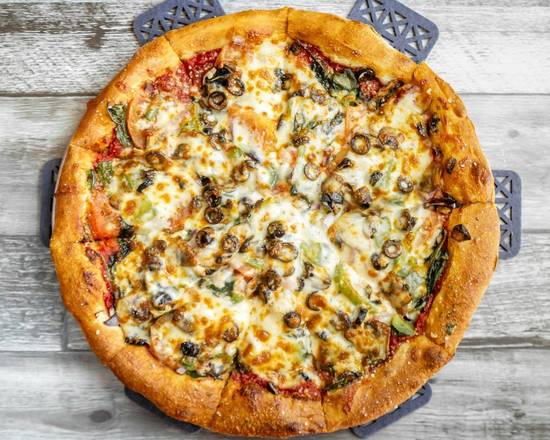 Order Palio's Vegetable Pizza food online from Palios Pizza Cafe store, Katy on bringmethat.com