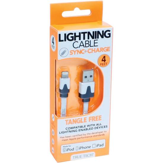 Order True Tech Sync+Charge Lightning Cable food online from Deerings Market store, Traverse City on bringmethat.com