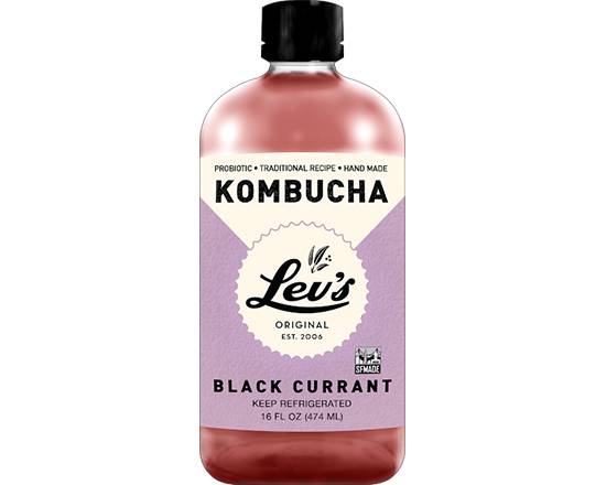 Order Black Currant (16 oz bottle) food online from Lev's Original Kombucha store, San Francisco on bringmethat.com
