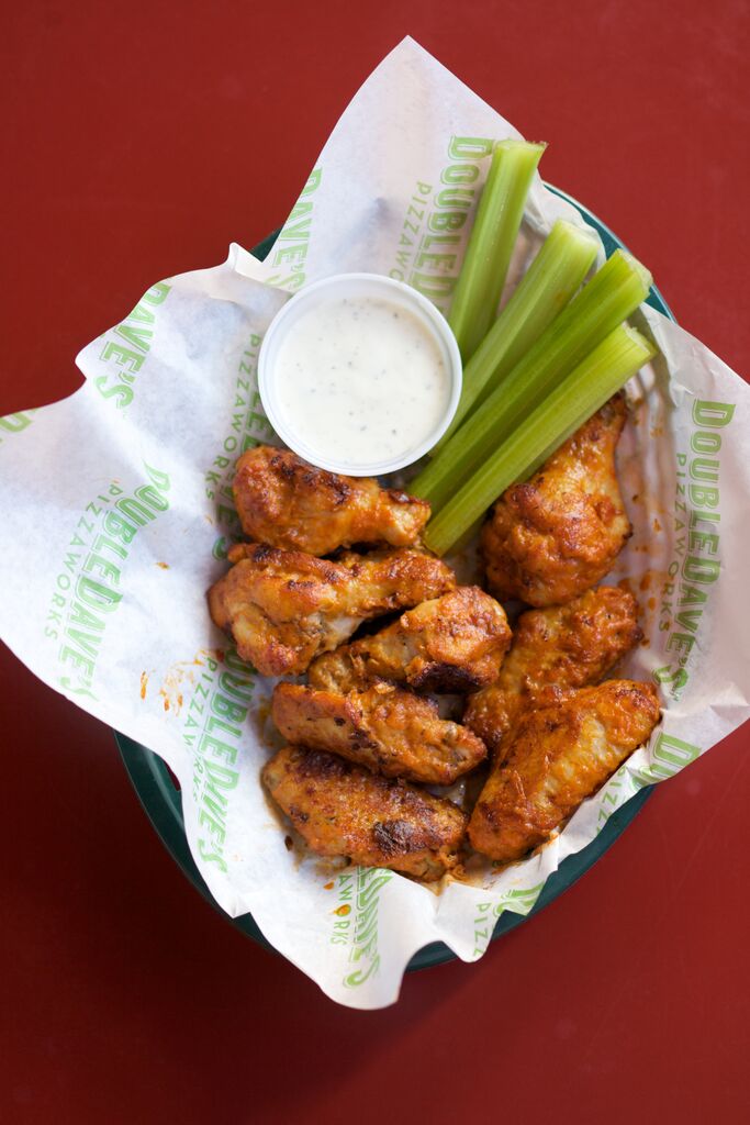 Order Hot Wings food online from DoubleDave's Pizza Works store, Austin on bringmethat.com