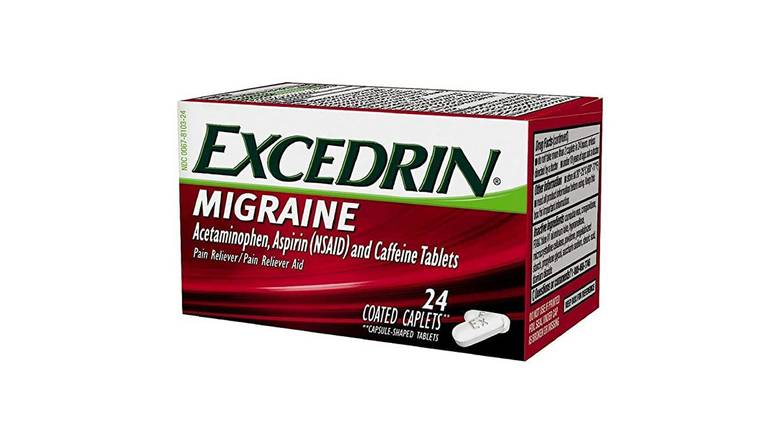 Order Excedrin Migraine Pain Reliever Caplets food online from Route 7 Food Mart store, Norwalk on bringmethat.com