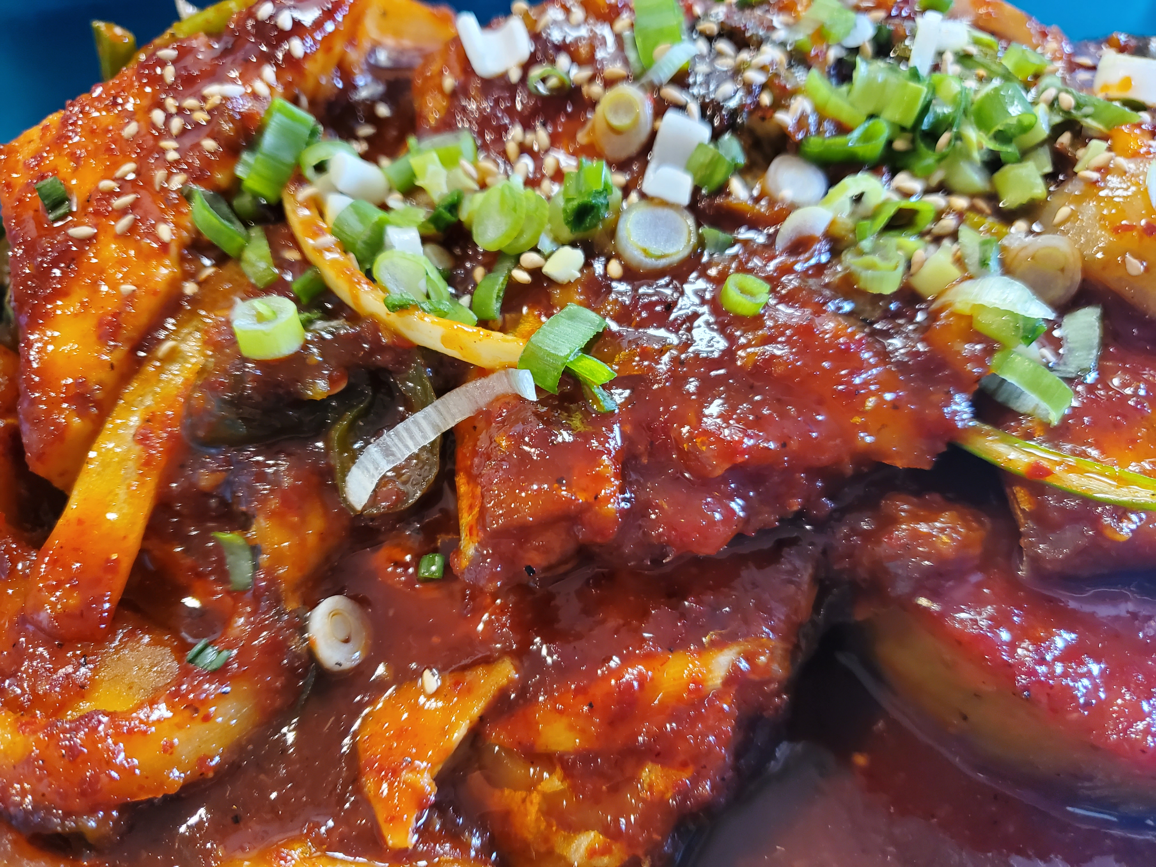 Order 25. Spicy Braised Belt Fish food online from Daom Korean Restaurant store, Buena Park on bringmethat.com
