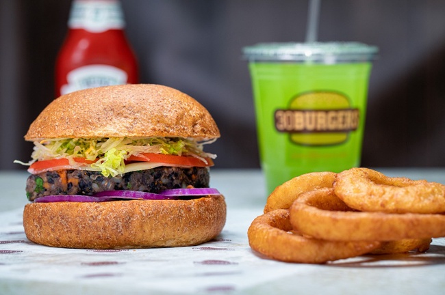 Order Black Bean Burger food online from 30 Burgers store, Somerville on bringmethat.com