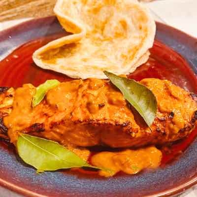 Order MADRAS SALMON (97) food online from Kabob & Curry store, Providence on bringmethat.com