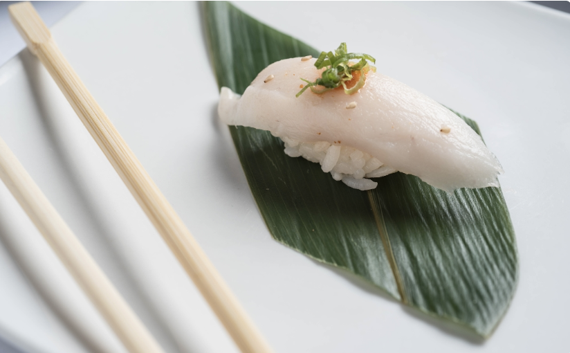 Order White Tuna Nigiri food online from Ichiban Golden Dragon store, South Bend on bringmethat.com