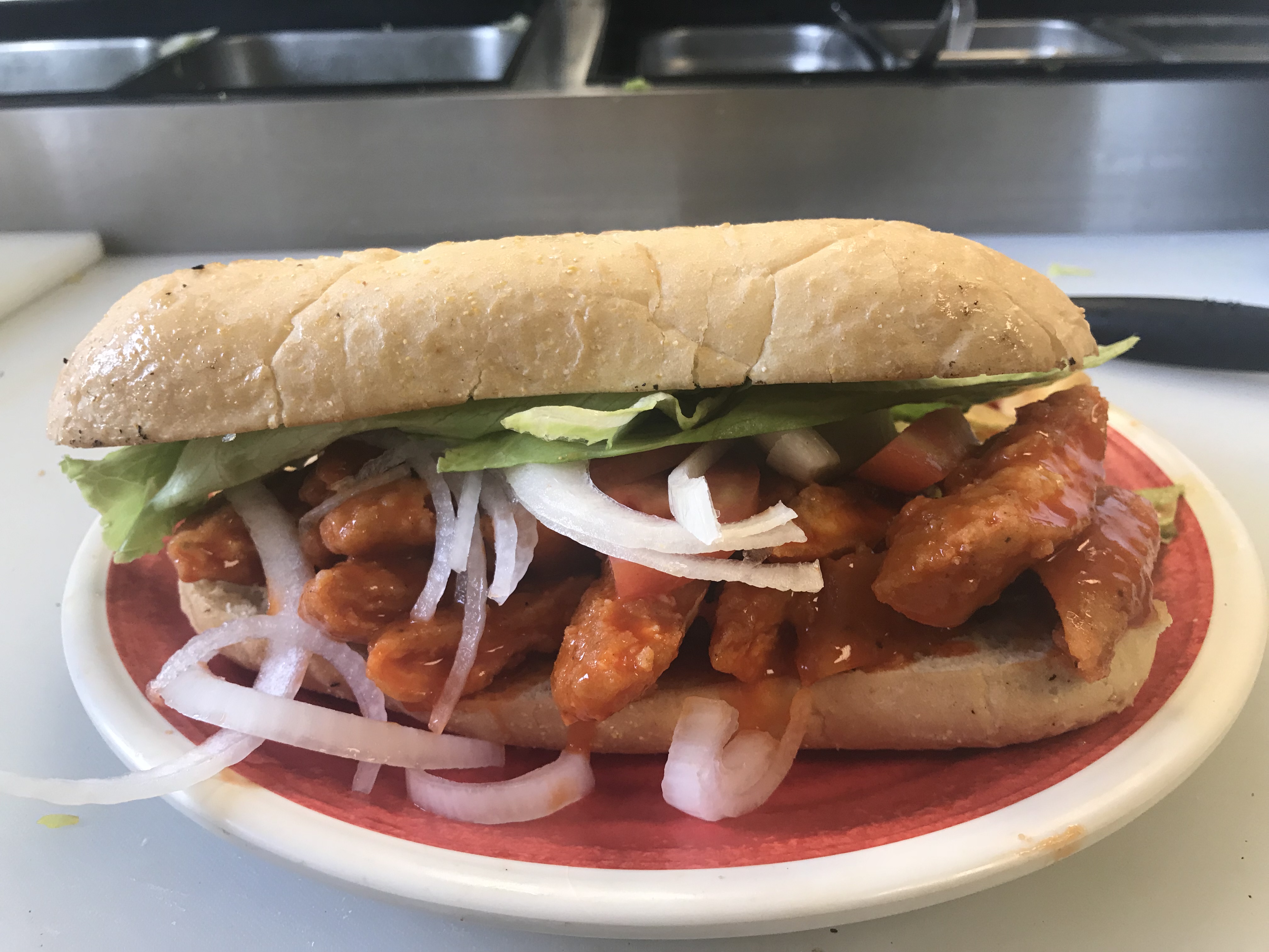 Order Buffalo Chicken Sandwich food online from Mixed Grill Cafe store, Nashville on bringmethat.com