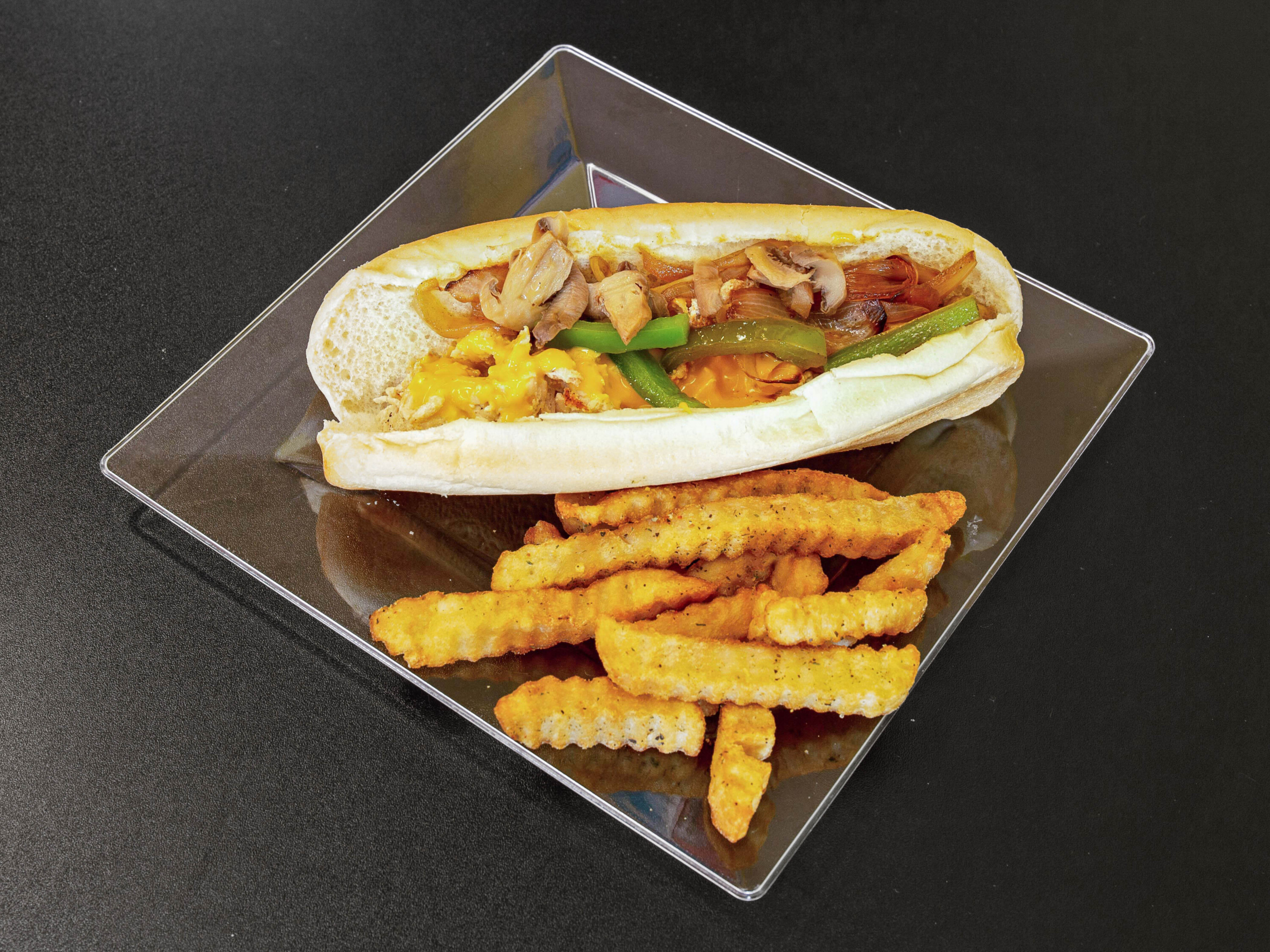 Order Chicken Philly w/ Cheeze Wiz food online from Philly Steak Centeral store, Kansas City on bringmethat.com